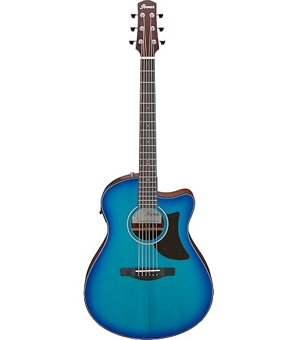 Amazon.com: Ibanez Altstar ALT30FM Acoustic-electric Guitar - Blue